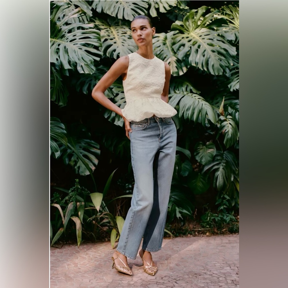 ZARA…Z1975 SLIM MID-RISE JEANS
